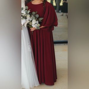 Burgundy Bridesmaid Dress Size L/XL